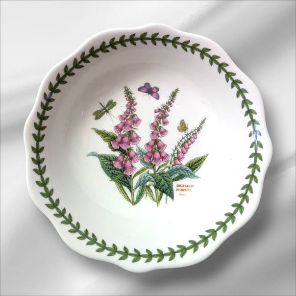 Retired Portmeirion Botanic Garden Oatmeal /Cereal 6-1/2" Bowl And Mug - Picture 8 of 8